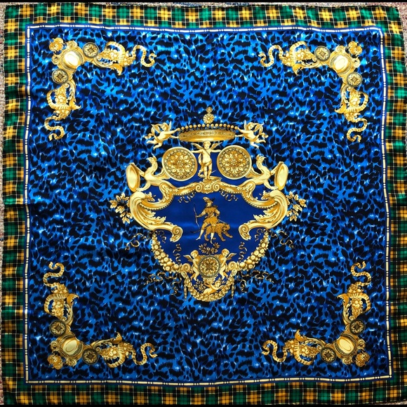 VTG 80s-90s Vintage Silk Scarf - Picture 2 of 11